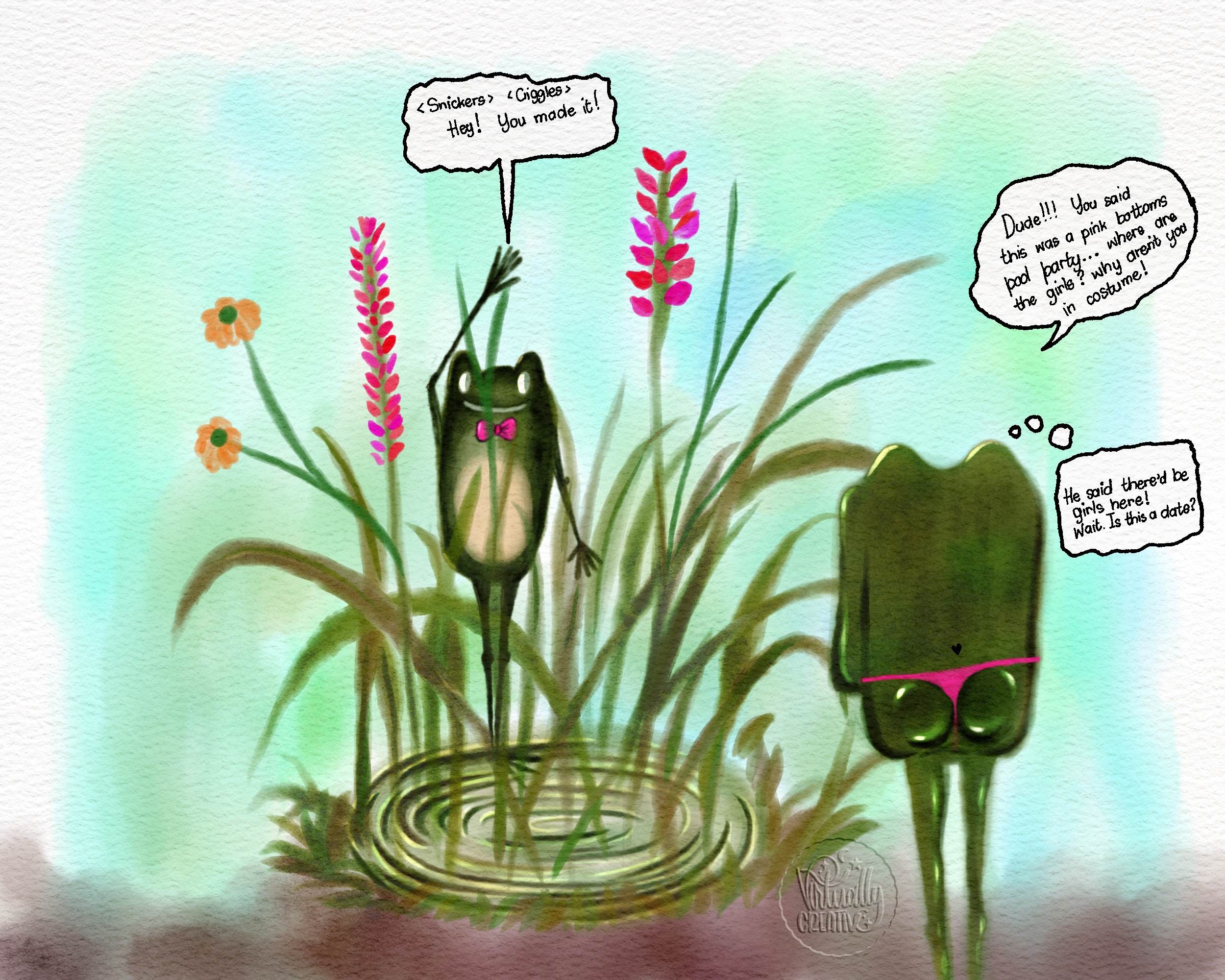 Pink Bottoms Pool Party