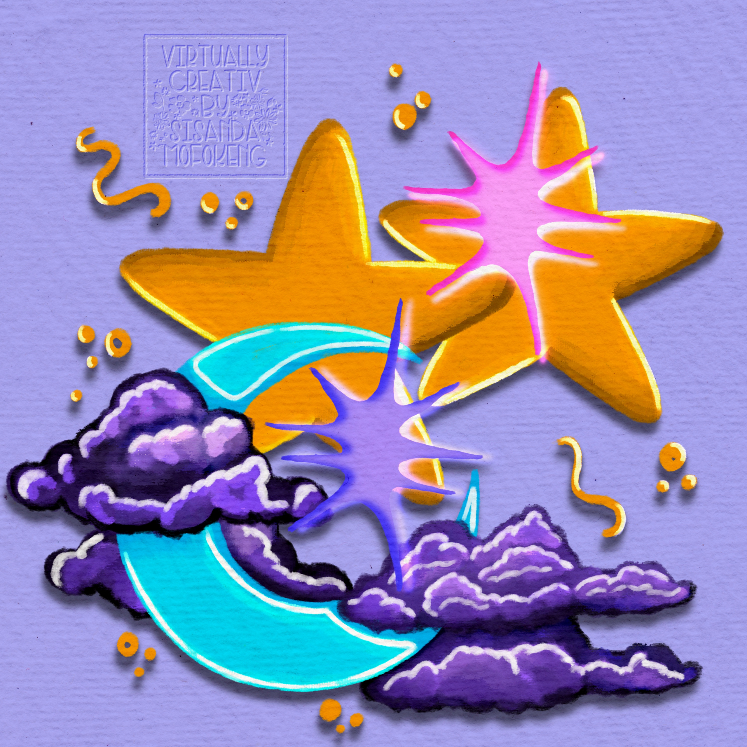 Moon and Stars